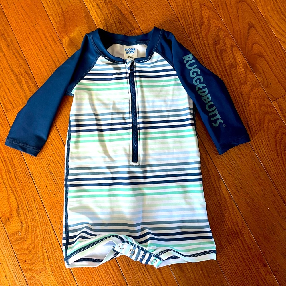 Navy and White Striped Rugged Butts